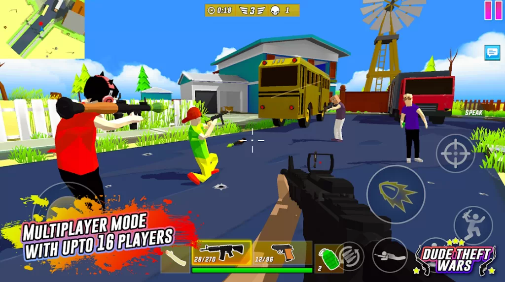 Download Dude Theft Wars Mod Apk v0.9.0.9a Unlimited Money, Credits, and Free Shopping for Android 5