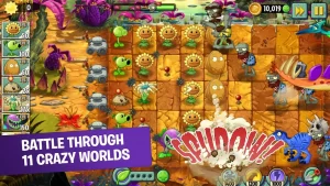Download Plants vs Zombies 2 Mod APK v10.2.2 Premium Unlocked with Unlimited Gems, Coins, and Plants 1