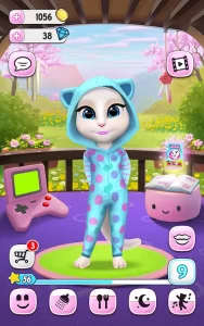 Download My Talking Angela Mod APK v6.6.0.4720 Unlimited Diamonds, Coins, and Food for Android & iOS 2